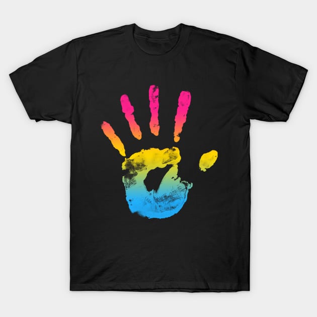 Pansexual Handprint T-Shirt by Ryot